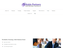 Tablet Screenshot of noble-partners.com